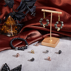 12шт 4 цвета латунные бусины&nbsp;FIND-AR0002-34