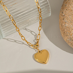 Ожерелья с подвеской в форме сердца из нержавеющей стали 304 для женщин&nbsp;JD8582