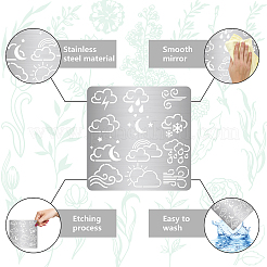 Трафареты для штампов из нержавеющей стали DIY-WH0238-116