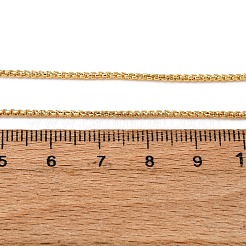 Ожерелья из латунной цепочки-коробки толщиной 1.5 мм NJEW-C094-04G