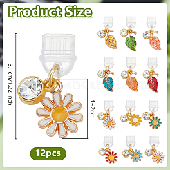 12 шт. 2 стиля пластиковых мобильных пылезащитных заглушек HJEW-OC00188