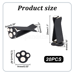 Клипсы на вентиляционные отверстия автомобиля из непрозрачной смолы с принтом кошачьих когтей&nbsp;AJEW-AB00031