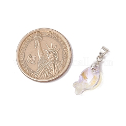 5 шт. подвески из латуни и стекла PALLOY-JF03365