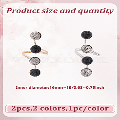 2 шт. 2 цвета&nbsp;RJEW-LP0005-08