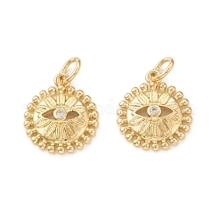 Брелки из экологически чистой латуни с микропаве и кубическим цирконием KK-I698-17G