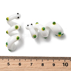 Эмалевые бусины ручной работы в технике лэмпворк LAMP-K039-35G