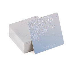 50 tarjeta de presentación de joyas de papel con flores en relieve láser para pendientes.&nbsp;CDIS-TA0001-54