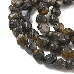Fili di perline di larvikite naturale&nbsp;GG-CBA9392-24