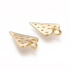 Латунные микро проложить кубического циркония подвески&nbsp;X-ZIRC-L091-067G