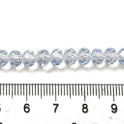 Fili di perline di vetro con vernice da forno trasparente&nbsp;DGLA-A034-T6mm-D13