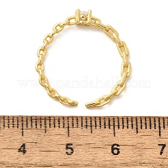 925 anello polsino aperto in argento sterling con zirconi cubici&nbsp;RJEW-R016-01G-02