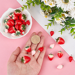 32шт 4 стиля непрозрачные подвески из смолы&nbsp;RESI-OC0001-45