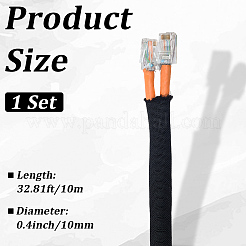 10-метровый гибкий пластиковый кабельный протектор для обмотки кабеля&nbsp;OCOR-CL0001-05B