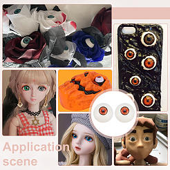 2 Paar Bastelaugen aus Kunststoff&nbsp;DIY-PH0029-61A
