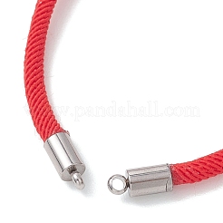 Armbandherstellung mit Schiebemechanismus aus Nylon-Rundkordel&nbsp;AJEW-JB01516-01