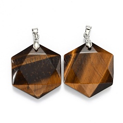 Природных тигровый глаз подвески&nbsp;G-E487-95J