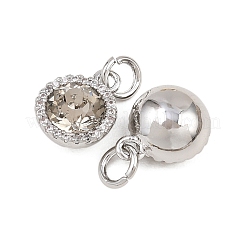 Латунные микро проложить кубического циркония подвески&nbsp;KK-H538-03P