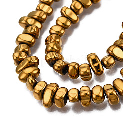 Гальванизировать немагнитных синтетический гематит бисер пряди&nbsp;G-T061-102K