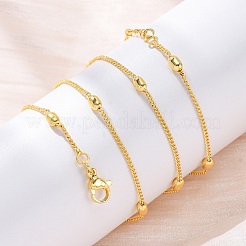 Латунные спутниковые цепочки ожерелья для женщин NJEW-D302-67G