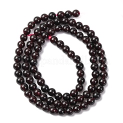 Гранат природный бисер нитей&nbsp;G-J376-37-4mm