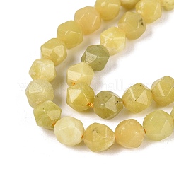 Natürliche Zitronen Jade Perlen Stränge&nbsp;G-Q606-58A
