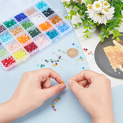 24 нить 24 цвета имитируют бусины из австрийского хрусталя GLAA-AR0001-58