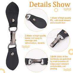 6 комплект пряжек из искусственной кожи с пришивными фиксаторами FIND-FG0001-88