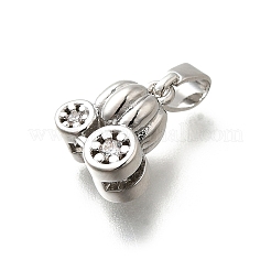 Латунные микро проложить кубического циркония подвески KK-P295-23P