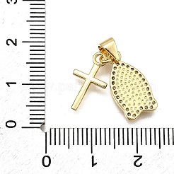 Стойки обшивки латунь микро проложить Циркон подвеску&nbsp;KK-D343-13G