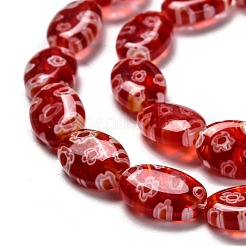 Fili di perline di vetro millefiori fatto a mano&nbsp;LK-C001-01