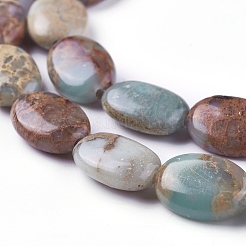 Натуральные бусины из аква терра яшмы G-F612-05