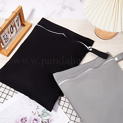 2 шт. двухцветные полиэстеровые сумки на молнии ABAG-CN0001-12