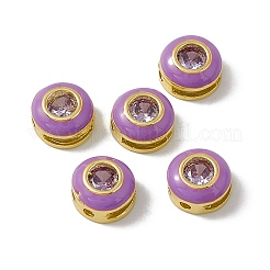 Стойки обшивки латунь кубического циркония бусы KK-C007-15G-04