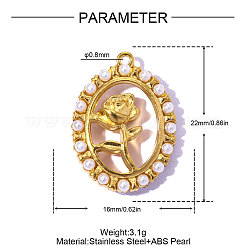 Anhänger aus Edelstahl 304&nbsp;STAS-OY015-20G