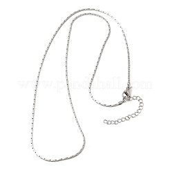 1.3 mm lange Boston-Gliederketten aus Edelstahl 304 für Damen und Herren&nbsp;NJEW-Z115-12P-04