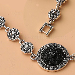 Плоские круглые ожерелья с подвесками из сплава FS-WGCB1A7-01