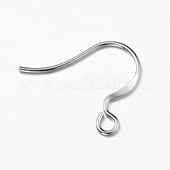 925スターリングシルバーピアスフック  プラチナ  15mm  穴：1.5mm  ピン：0.7mm&nbsp;STER-I005-11P