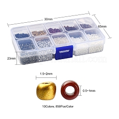 8500шт 10 стильные стеклянные бусины&nbsp;SEED-YW0001-80D