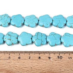 Kunsttürkisfarbenen Perlen Stränge&nbsp;G-N364-10A-01