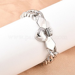 Браслеты-цепочки из нержавеющей стали 304 BJEW-D379-18P