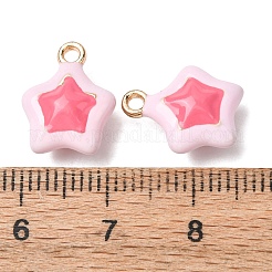 Messing Emaille Anhänger / charms&nbsp;KK-R212-16G-01