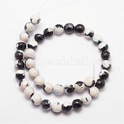 Бусы из натурального огненного агата с потрескиванием&nbsp;G-K166-06F-10mm-12