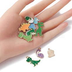 10шт 10 стиля подвески из сплава с эмалью ENAM-YW0003-25