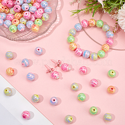 100 шт. акриловые бусины с цветным покрытием AB&nbsp;SACR-SP0001-17