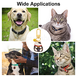 6 шт. 6 стиля эмалированная рыба из сплава и подвеска манэки-нэко HJEW-PH01618