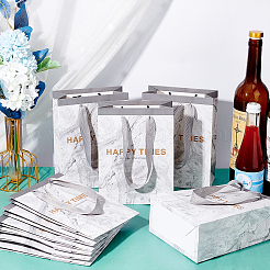 10 Stück Geschenktüten aus Papier mit Marmormuster&nbsp;ABAG-NB0001-48