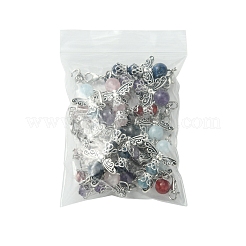 20 шт. 5 стиля подвеска в виде ангела из натурального сердолика&nbsp;HJEW-FS00014