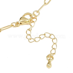Латунные кольца звено скрепка цепи ожерелья&nbsp;LS-NJEW-A042-05G