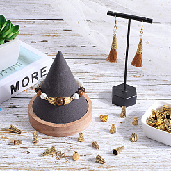 100 шт. 10 стиля тибетский стиль сплав бусины конус&nbsp;FIND-SP0001-68