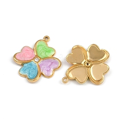 Подвески из нержавеющей стали 304 со стразами STAS-P410-14G